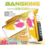 Bang King 60000 拋棄式電子煙｜LED 螢幕顯示 × 五檔冰度調節｜超長續航大容量・多款口味：圖片 9
